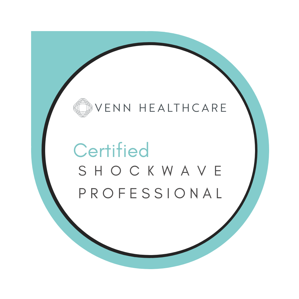 Certified Shockwave Professional badge by Venn Healthcare.